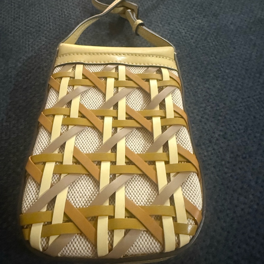 Tory Burch MILLER BASKET-WEAVE PHONE CROSSBODY - Picture 6 of 8
